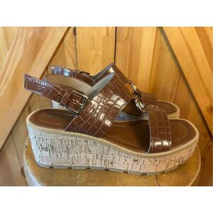 Giani Bernini Women's Harperr Memory Foam Platform Wedge Sandals Size 8.5M